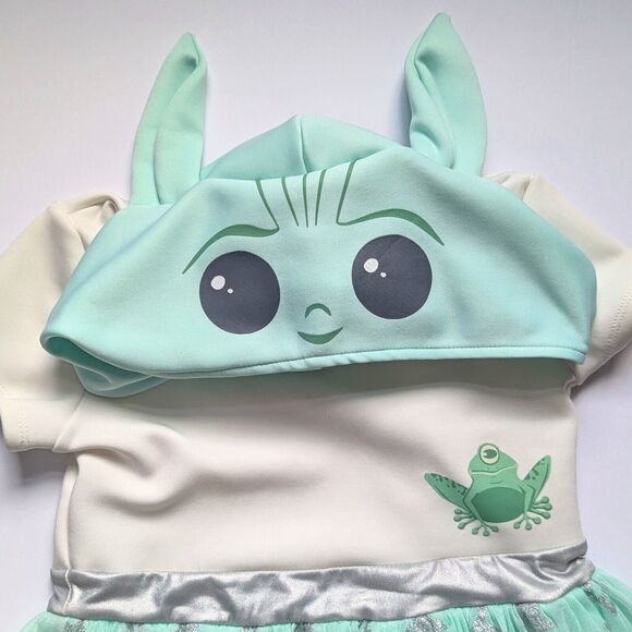 Star Wars The Mandalorian “The Child” Grogu Hooded Tutu Cosplay Dress Size 7/8 - Picture 5 of 9